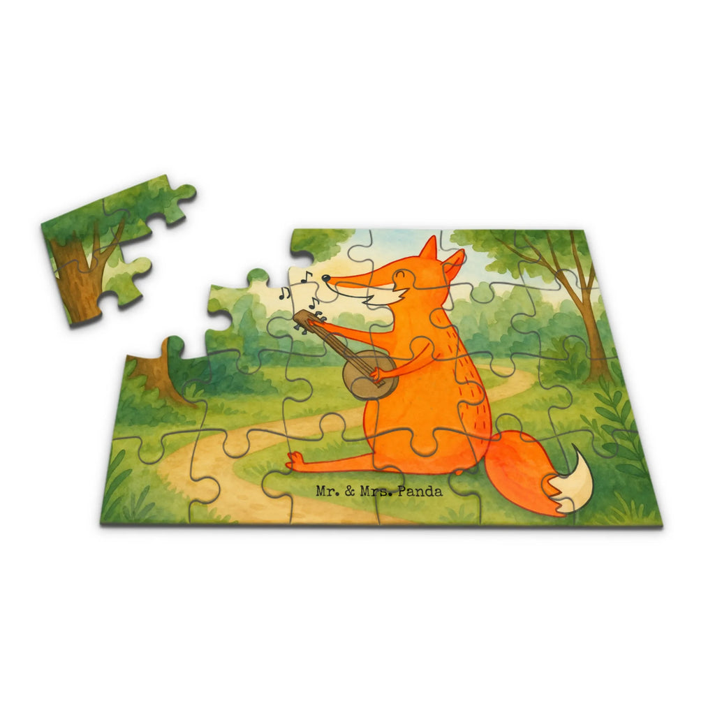 Puzzle Fuchs Gitarre Design Puzzle, Fuchs, Füchse, Geschenk Musiker, Musik Spruch, Musikerin, Sänger, Sängerin, Gitarre