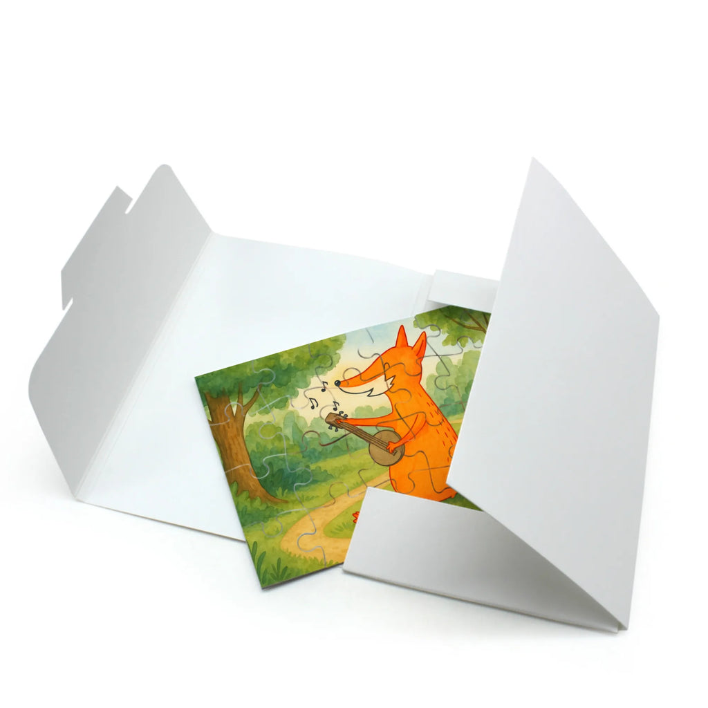 Puzzle Fuchs Gitarre Design Puzzle, Fuchs, Füchse, Geschenk Musiker, Musik Spruch, Musikerin, Sänger, Sängerin, Gitarre