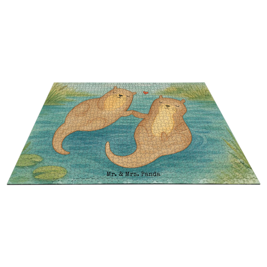 Puzzle Otter Hände halten Design Puzzle, Otter, Fischotter, Seeotter, Otter Seeotter See Otter