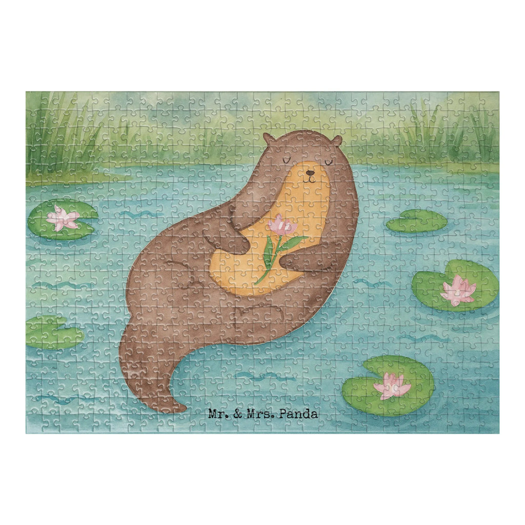 Puzzle Otter Seerose Design Puzzle, Otter, Fischotter, Seeotter, Otter Seeotter See Otter