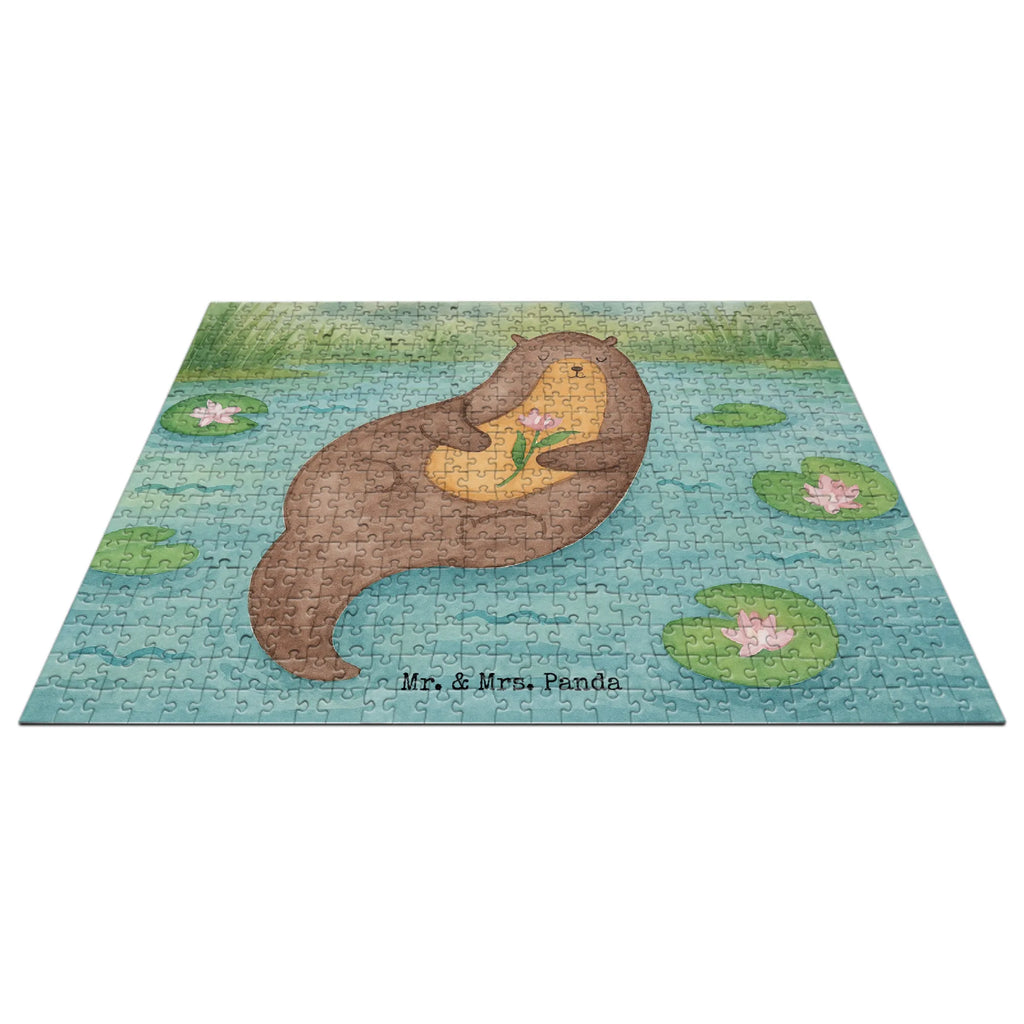 Puzzle Otter Seerose Design Puzzle, Otter, Fischotter, Seeotter, Otter Seeotter See Otter