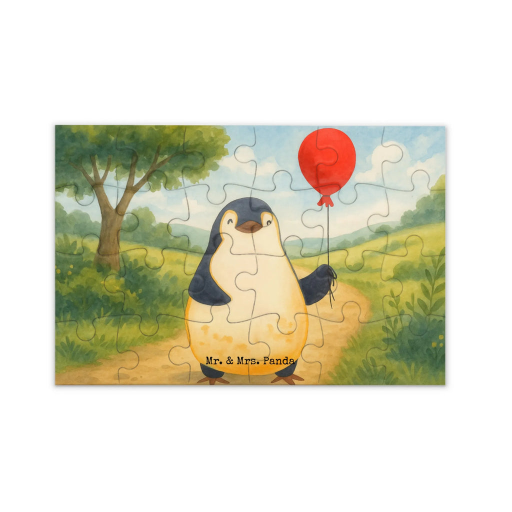 Puzzle Pinguin Luftballon Design Puzzle, Pinguin, Pinguine, Luftballon, Tagträume, Lebenslust, Geschenk Freundin, Geschenkidee, beste Freundin, Motivation, Neustart, neues Leben, Liebe, Glück