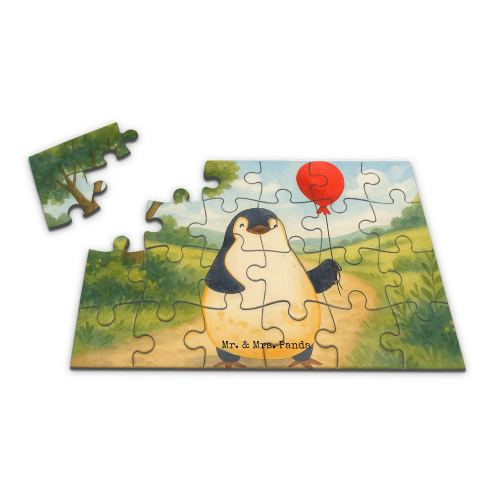 Puzzle Pinguin Luftballon Design Puzzle, Pinguin, Pinguine, Luftballon, Tagträume, Lebenslust, Geschenk Freundin, Geschenkidee, beste Freundin, Motivation, Neustart, neues Leben, Liebe, Glück
