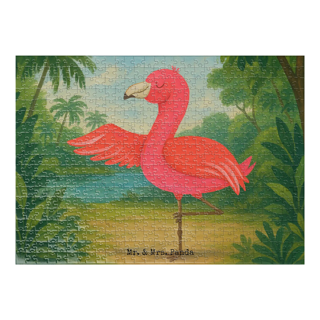 Puzzle Flamingo Yoga Design Puzzle, Flamingo, Vogel, Yoga, Namaste, Achtsamkeit, Yoga-Übung, Entspannung, Ärger, Aufregen, Tiefenentspannung