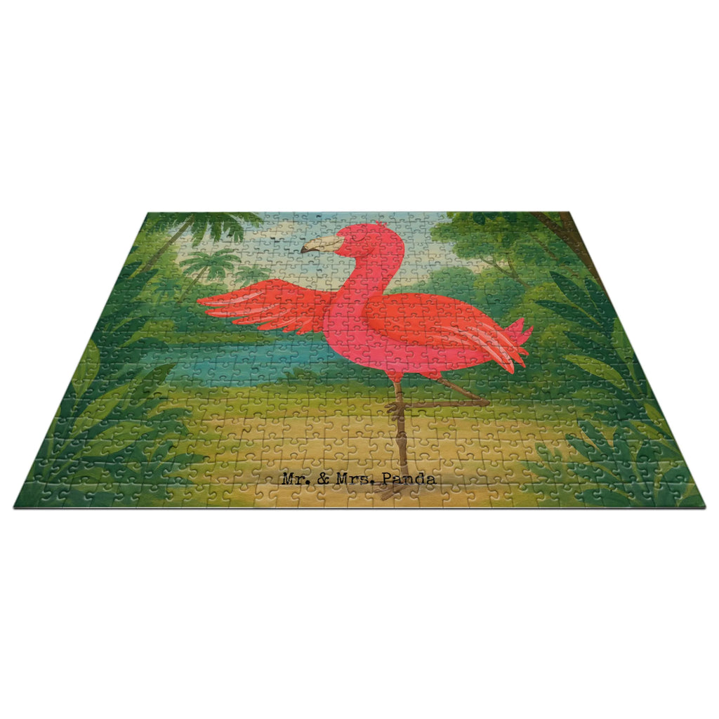 Puzzle Flamingo Yoga Design Puzzle, Flamingo, Vogel, Yoga, Namaste, Achtsamkeit, Yoga-Übung, Entspannung, Ärger, Aufregen, Tiefenentspannung