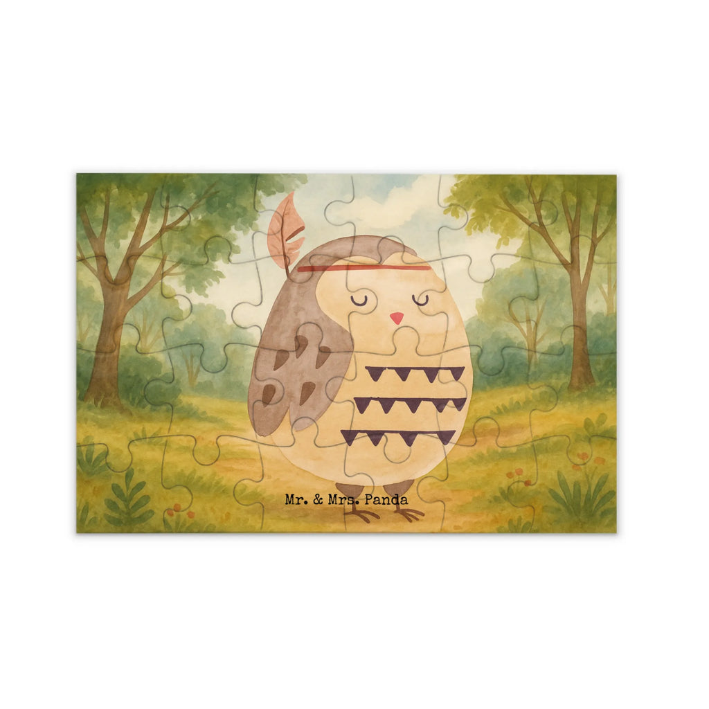 Puzzle Eule Federschmuck Design Puzzle, Eule, Eule Deko, Owl, Das Leben ist ein Abenteuer, Reisespruch, Federschmuck, Dekoration