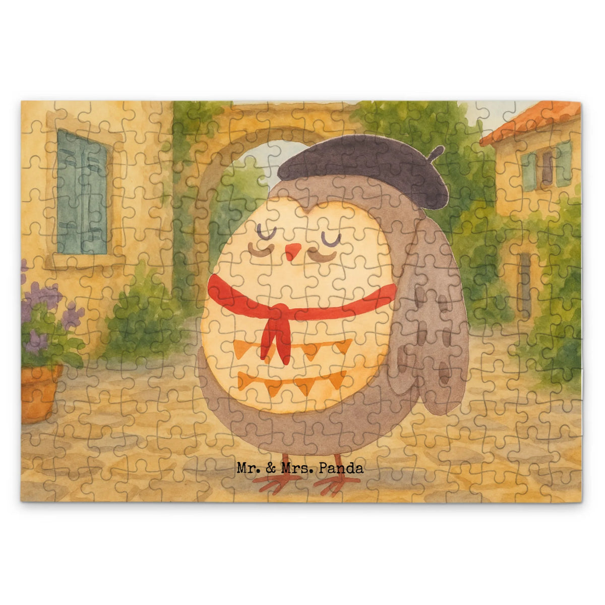 Puzzle Eule Frankreich Design 300 Teile Puzzle, Legespiel, 500 Teile Puzzle, 1000 Teile Puzzle, 1500 Teile Puzzle, Geduldspiel, 2000 Teile Puzzle, Puzzlespiel, Puzzle, Eule, Eule Deko, Hibou, Frankreich, Owl, Spruch Französisch, Eulen, La Vie Est Belle, Das Leben Ist schön, Spruch schön