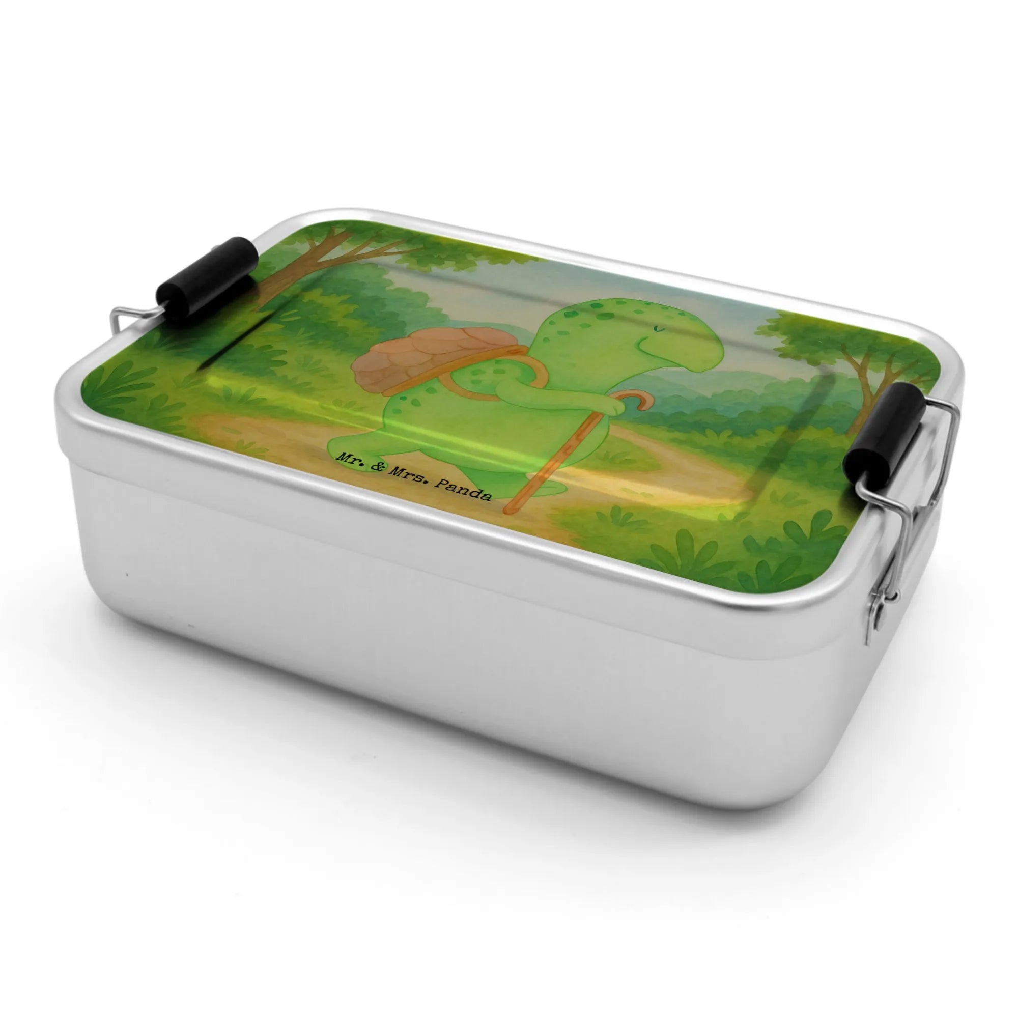 Metall Brotdose Schildkröte Wanderer Design, Rucksack, Lunchbox