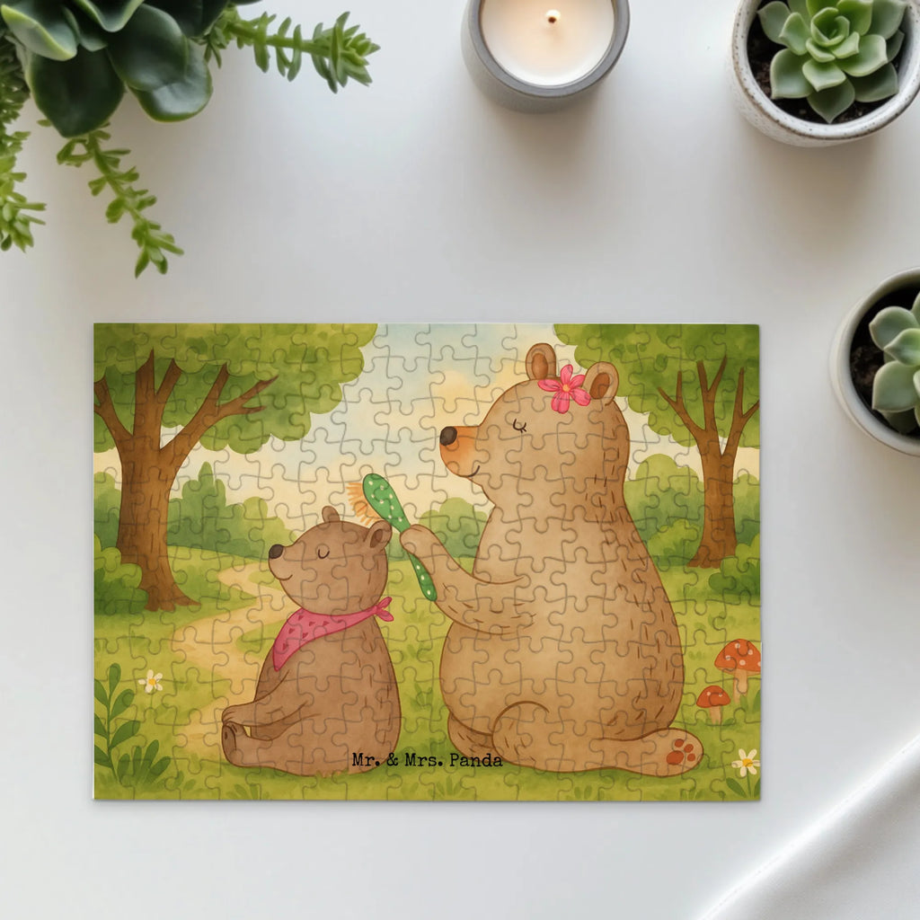 Puzzle Bär Kind Design Puzzle, Familie, Vatertag, Muttertag, Bruder, Schwester, Mama, Papa, Oma, Opa, Geschenk, Mutti, Mutter