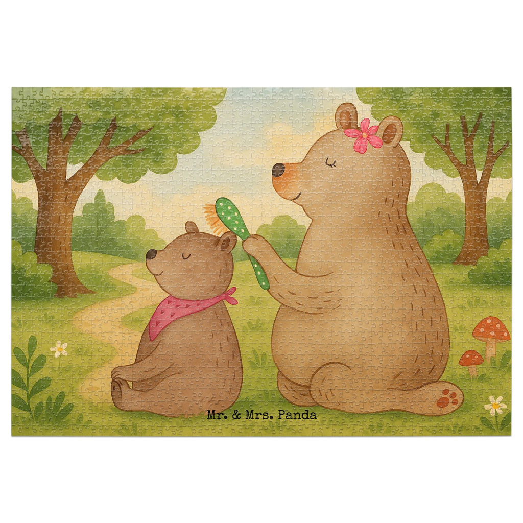 Puzzle Bär Kind Design Puzzle, Familie, Vatertag, Muttertag, Bruder, Schwester, Mama, Papa, Oma, Opa, Geschenk, Mutti, Mutter