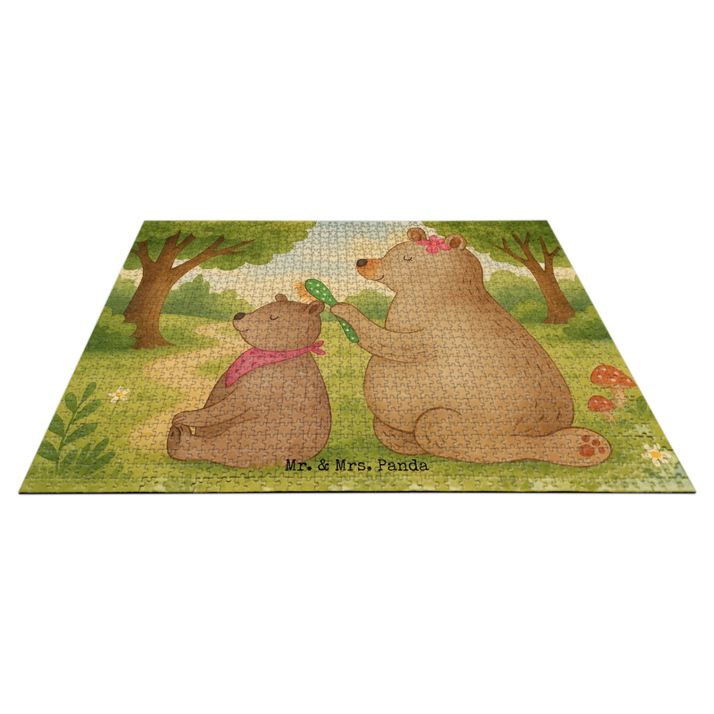 Puzzle Bär Kind Design Puzzle, Familie, Vatertag, Muttertag, Bruder, Schwester, Mama, Papa, Oma, Opa, Geschenk, Mutti, Mutter