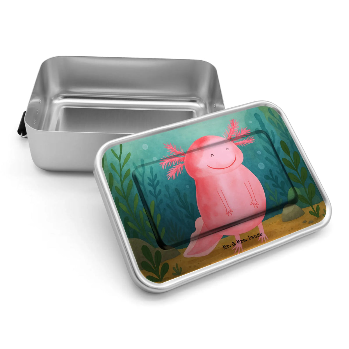 Metall Brotdose Axolotl Glücklich Design Lunchdose, Pausenbox, aluminium brotdose, aluminium lunchbox, Essensbox, Vintage Brotdose, Snack Dose, Brotbox Metall, Schulbrotdose, Vesperbox, Metall Brotbox, Frühstücksbox, Schul Brotdose, Metall Lunchbox, Lunchbox, Metall Frühstücksdose, Vesperdose Metall, Brotdose Metall, Pausenbrotbox, Metall Brotdose, Metall Vesperdose, Jausenbox, Butterbrotdose, Metallbox, Snackbox, Blech Brotdose, Kinder Brotdose, Frühstücksdose, Lunchbox Metall, Axolotl, Molch, Lurch, Axolot, Lurche, Schwanzlurch, Gute Laune, Motivation