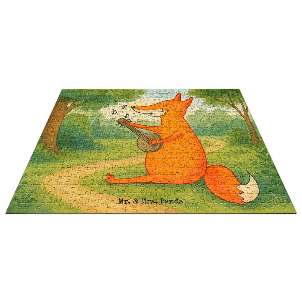Puzzle Fuchs Gitarre Design Puzzle, Fuchs, Füchse, Geschenk Musiker, Musik Spruch, Musikerin, Sänger, Sängerin, Gitarre