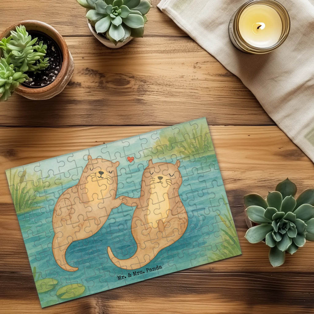 Puzzle Otter Hände halten Design Puzzle, Otter, Fischotter, Seeotter, Otter Seeotter See Otter