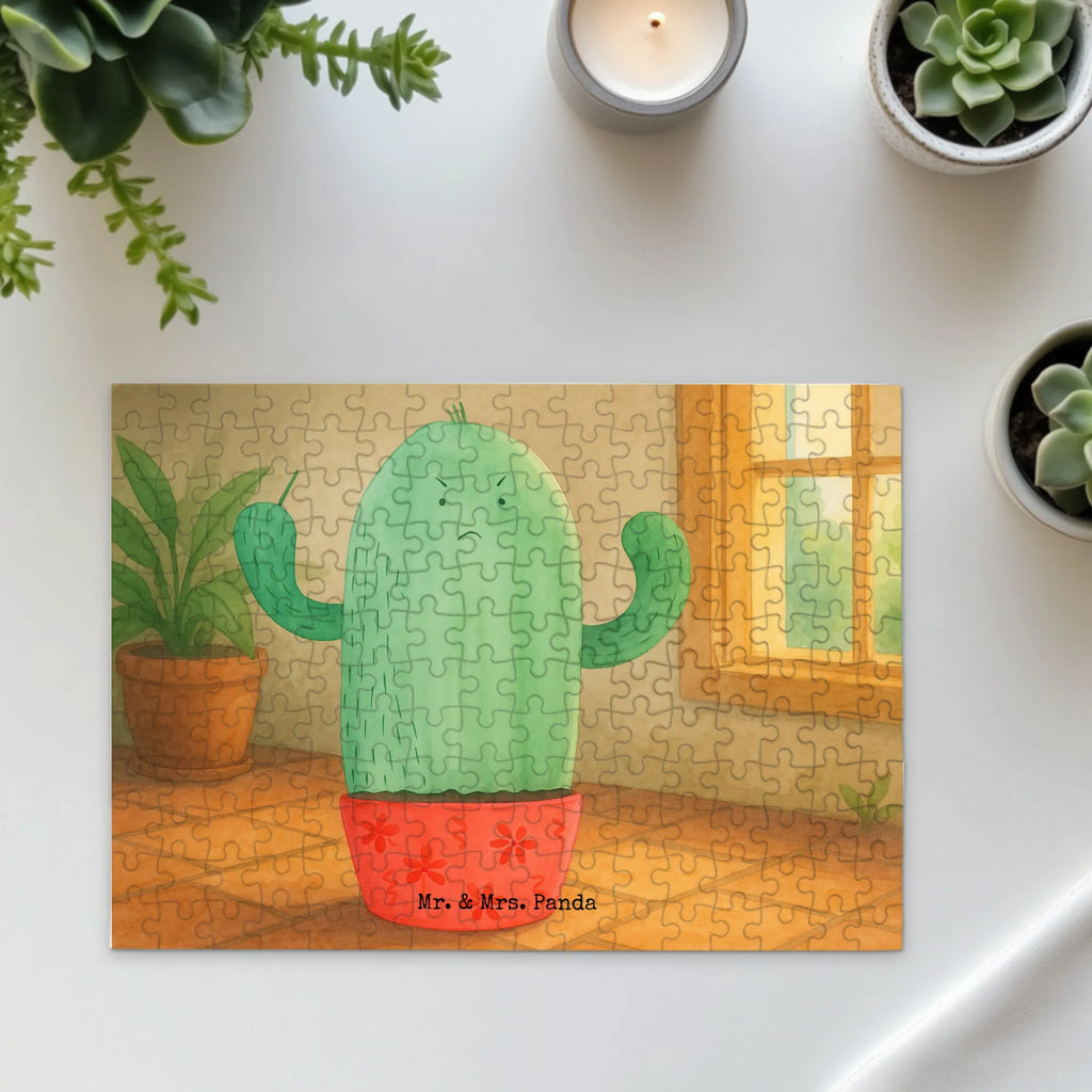 Puzzle Kaktus Wut Design Puzzle, Kaktus, Kakteen, ärgern, Büro, Schule, Büroalltag, Chefin, Kollege, Kollegin, wütend