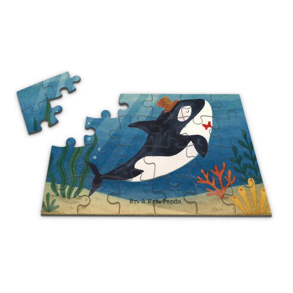 Puzzle Orca Zylinder Design Puzzle, Meerestiere, Meer, Urlaub, Narwal, Glitter, Konfetti, Glitzer, Geburtstag, Feier, Fete, Fest, Glückwunsch, Orca