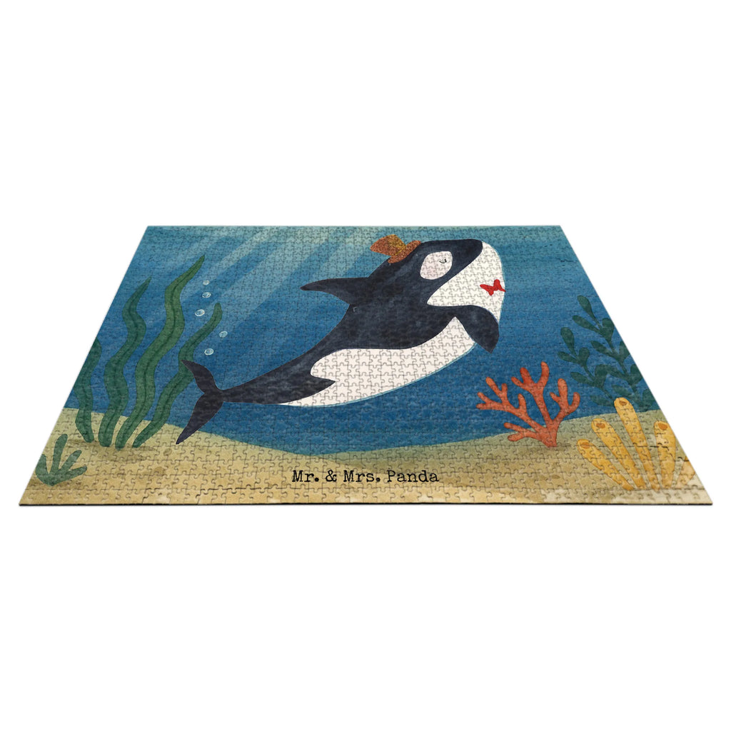 Puzzle Orca Zylinder Design Puzzle, Meerestiere, Meer, Urlaub, Narwal, Glitter, Konfetti, Glitzer, Geburtstag, Feier, Fete, Fest, Glückwunsch, Orca