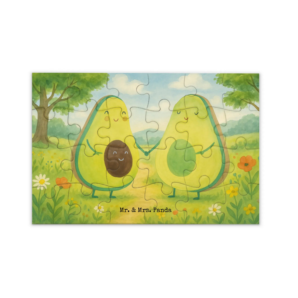 Puzzle Avocado Pärchen Design Puzzle, Avocado, Veggie, Vegan, Gesund, Avocuddle, Liebe, Schwangerschaft, Familie, Babyshower, Babyparty, Hochzeit, Kinder, Avocados, Geburt