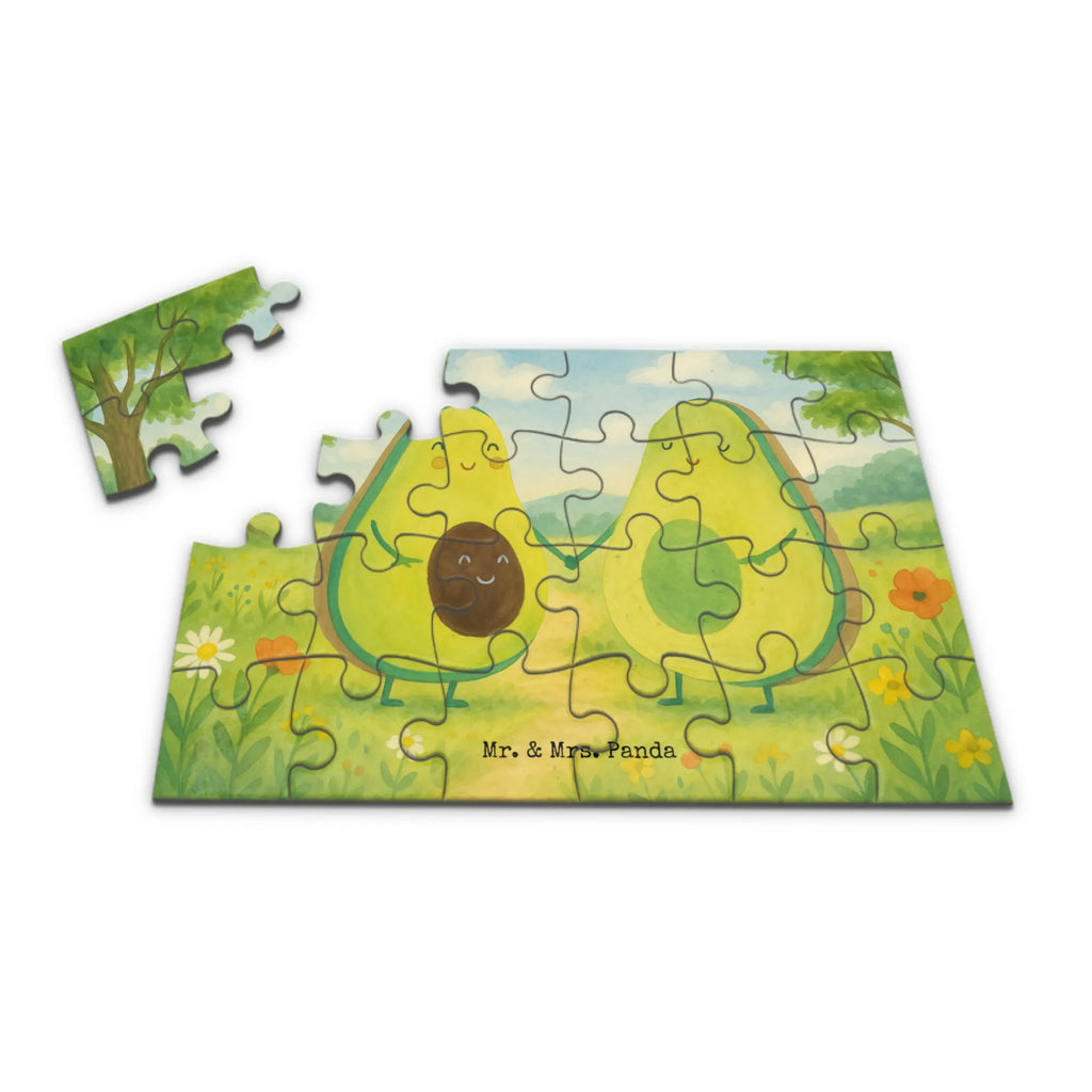Puzzle Avocado Pärchen Design Puzzle, Avocado, Veggie, Vegan, Gesund, Avocuddle, Liebe, Schwangerschaft, Familie, Babyshower, Babyparty, Hochzeit, Kinder, Avocados, Geburt