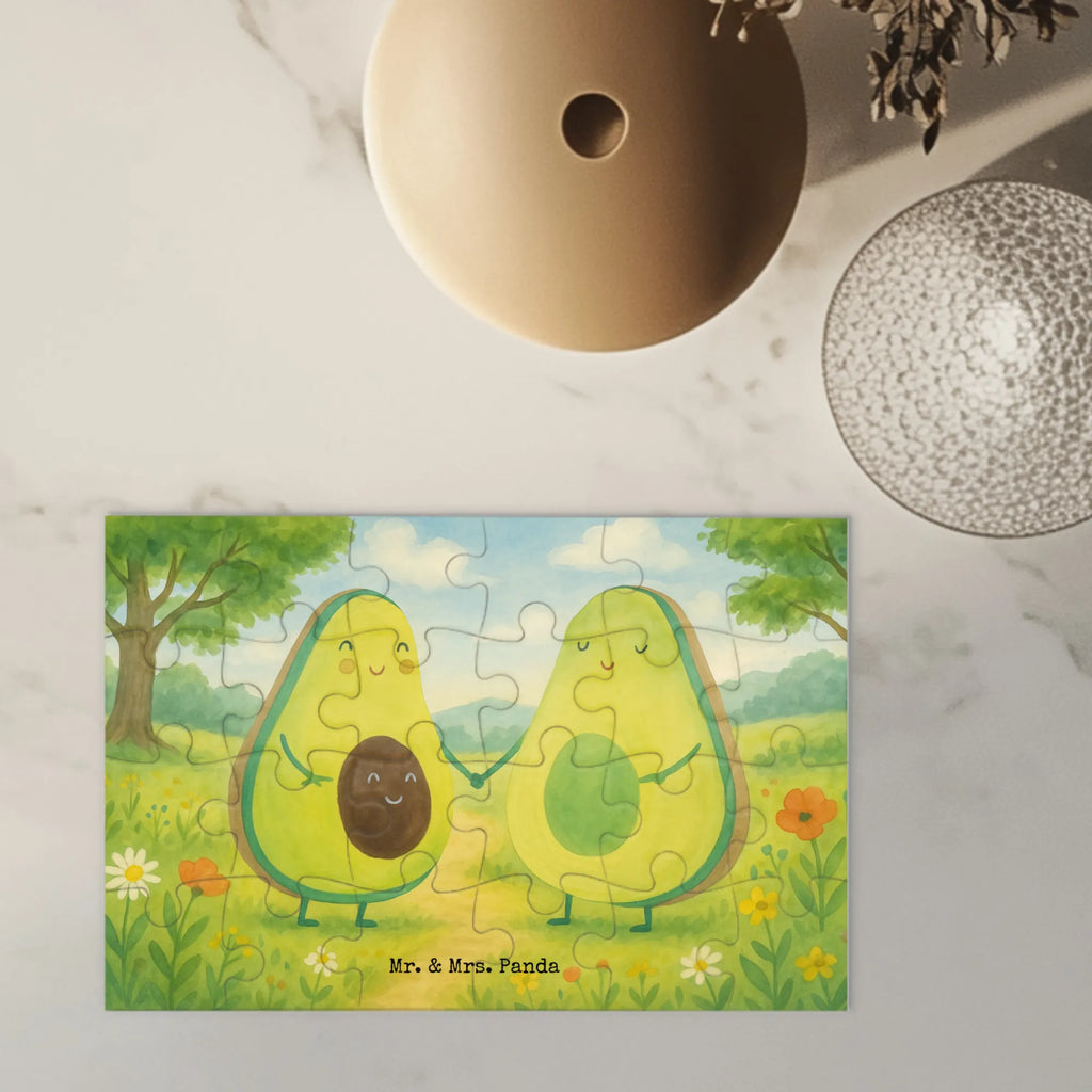 Puzzle Avocado Pärchen Design Puzzle, Avocado, Veggie, Vegan, Gesund, Avocuddle, Liebe, Schwangerschaft, Familie, Babyshower, Babyparty, Hochzeit, Kinder, Avocados, Geburt