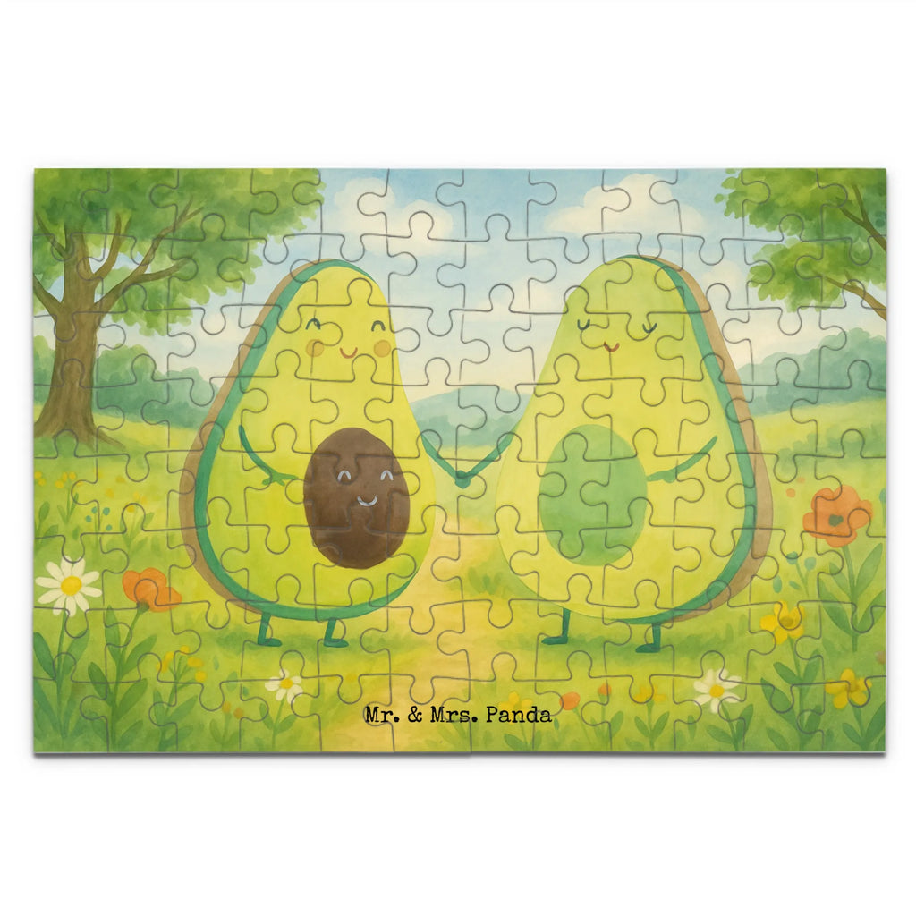 Puzzle Avocado Pärchen Design Puzzle, Avocado, Veggie, Vegan, Gesund, Avocuddle, Liebe, Schwangerschaft, Familie, Babyshower, Babyparty, Hochzeit, Kinder, Avocados, Geburt