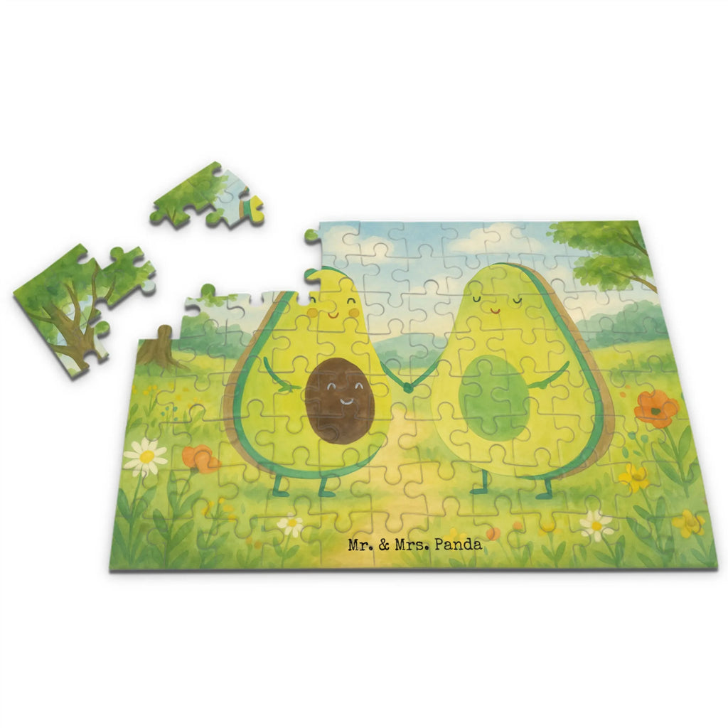 Puzzle Avocado Pärchen Design Puzzle, Avocado, Veggie, Vegan, Gesund, Avocuddle, Liebe, Schwangerschaft, Familie, Babyshower, Babyparty, Hochzeit, Kinder, Avocados, Geburt