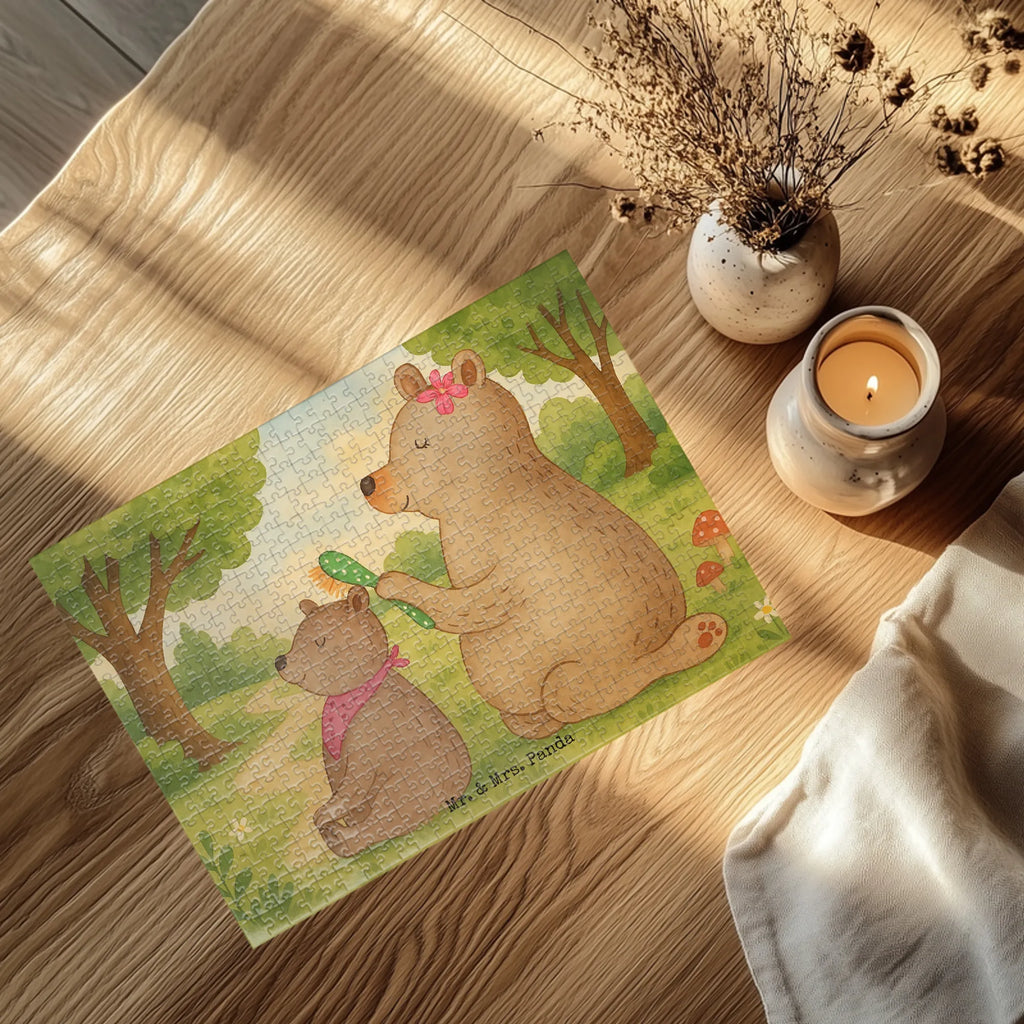 Puzzle Bär Kind Design Puzzle, Familie, Vatertag, Muttertag, Bruder, Schwester, Mama, Papa, Oma, Opa, Geschenk, Mutti, Mutter