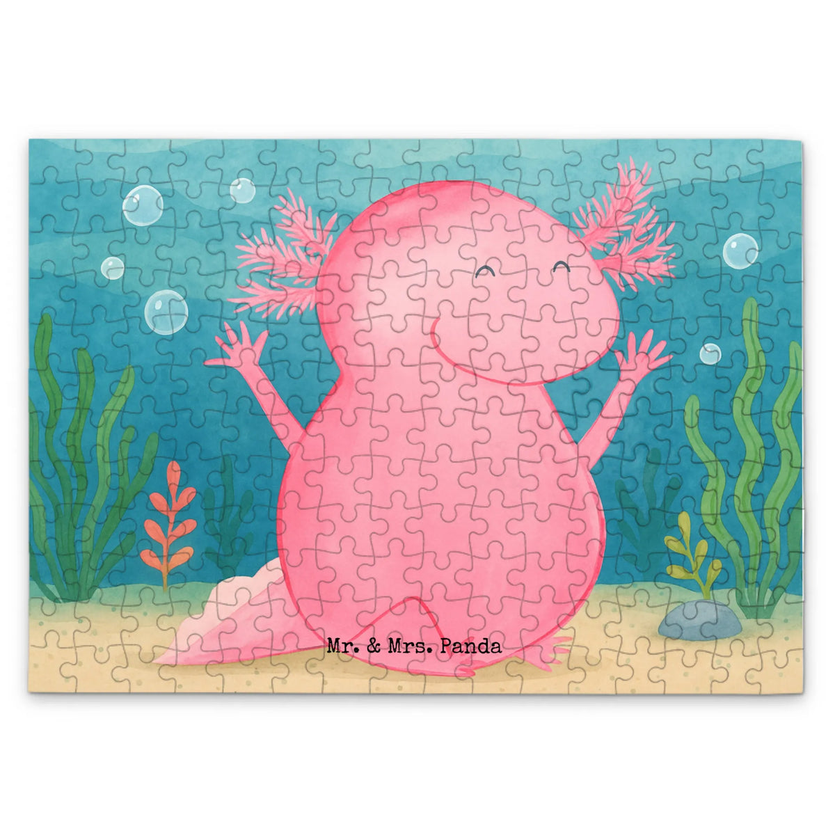Puzzle Axolotl Hurra Design Puzzlespiel, 1000 Teile Puzzle, 1500 Teile Puzzle, Legespiel, Puzzle, Geduldspiel, 300 Teile Puzzle, 2000 Teile Puzzle, 500 Teile Puzzle, Axolotl, Molch, Fröhlich, Lurche, Zufriedenheit, Schwanzlurch, Motivation, Spaß, Lurch, Axolot, Freude