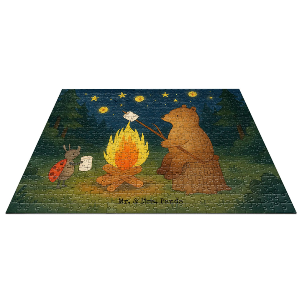 Puzzle Bär & Marienkäfer Lagerfeuer Design Puzzle, Bär, Teddy, Teddybär, Lagerfeuer