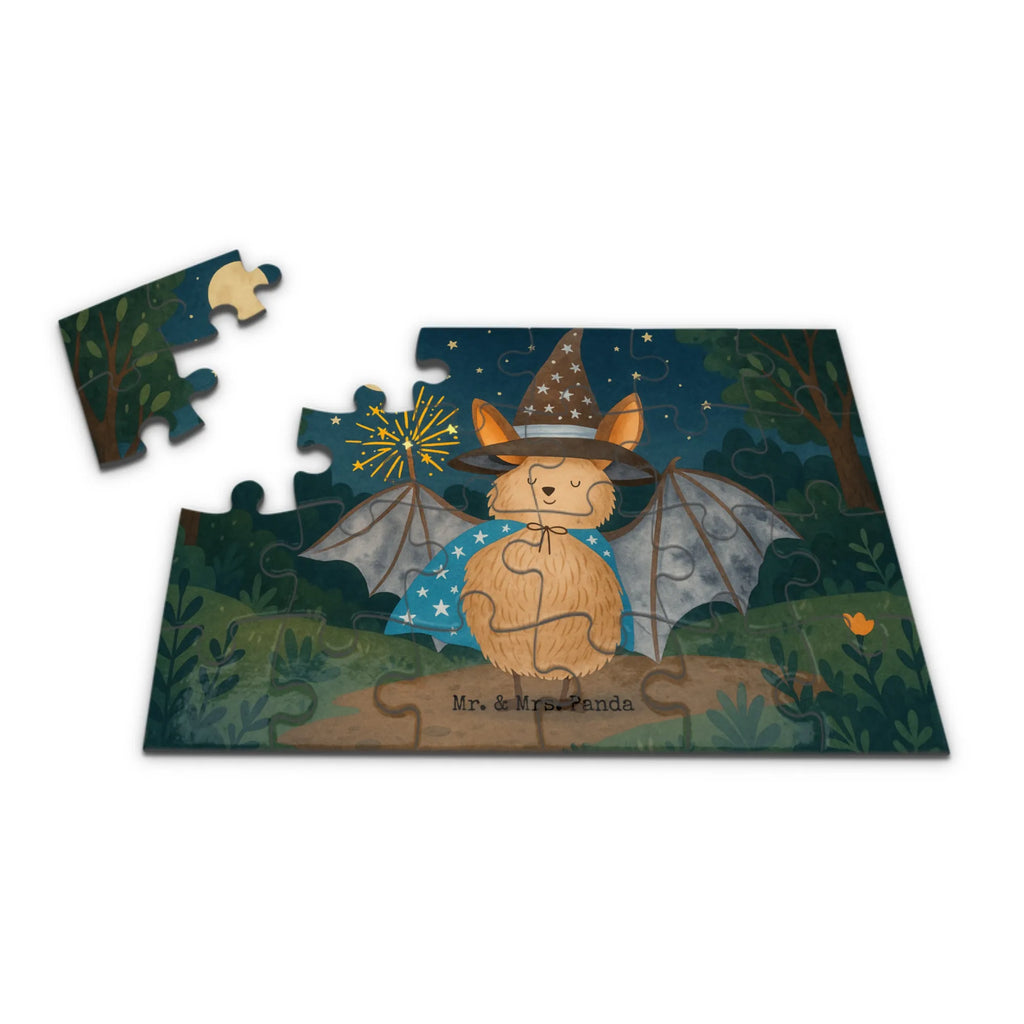 Puzzle Fledermaus Zauberer Design Puzzle, Tiermotive, Gute Laune, lustige Sprüche, Tiere, Fledermaus, Fledermäuse, Zauberer, Magier, Frauen, reinsteigern