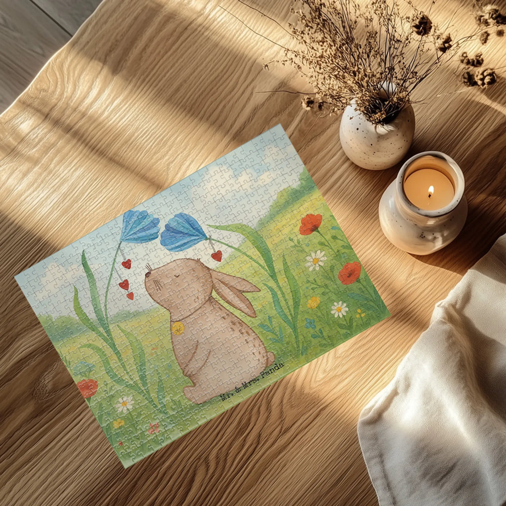 Puzzle Hase Blume Design Puzzle, Ostern, Osterhase, Ostergeschenke, Osternest, Osterdeko, Geschenke zu Ostern, Ostern Geschenk, Ostergeschenke Kinder, Ostern Kinder, Hase, Kaninchen, Kind, Taufe, Taufgeschenk, Geburt, Schwangerschaft, erstes Kind, Kindergeburtstag, Geburtstag, Hoffnung, Träume