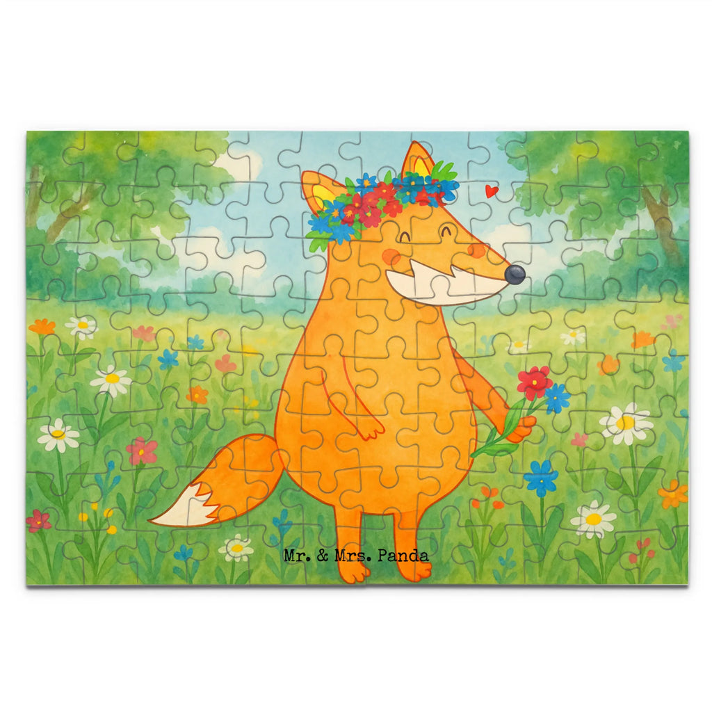 Puzzle Fuchs Blumen Design Puzzle, Fuchs, Füchse, Fox, Liebe, Freundin, Fuchsmädchen, Blumenmädchen, Freundinnen, Liebesbeweis, Blume, Blumen, Motivation, Freude, ich, mich, Selbstliebe