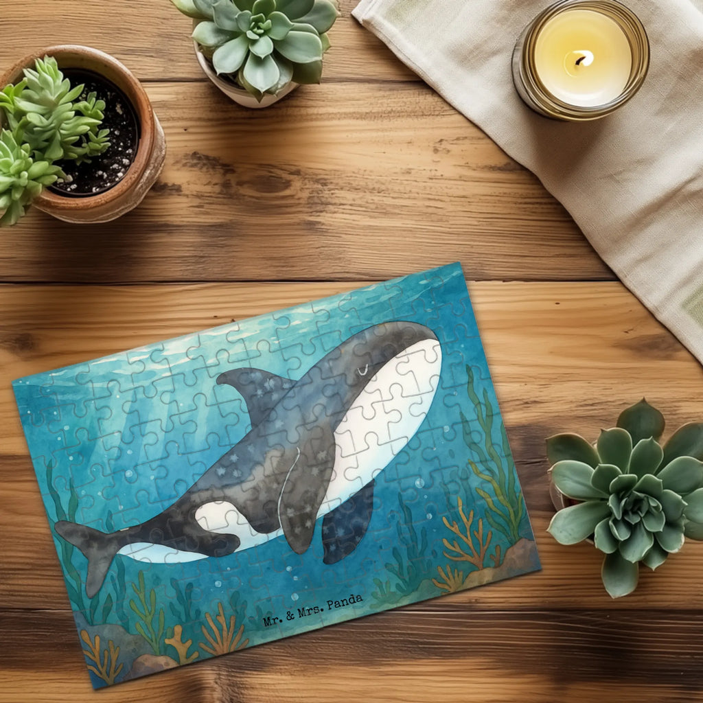 Puzzle Orca Design Puzzle, Meerestiere, Meer, Urlaub, Orca, Orcas, Killerwal, Wal, Möglichkeiten, Büro, Arbeit, Motivation, Selbstliebe, Neustart, Startup