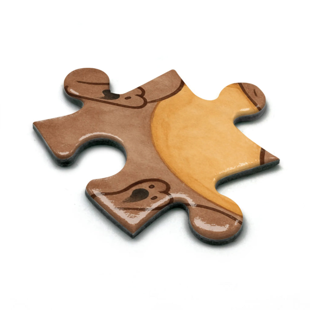 Puzzle Otter Muschel Design Puzzle, Otter, Fischotter, Seeotter, Otterliebe, grübeln, träumen, Motivation, Tagträumen, Büro