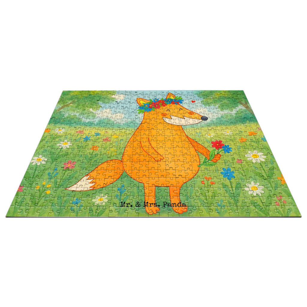Puzzle Fuchs Blumen Design Puzzle, Fuchs, Füchse, Fox, Liebe, Freundin, Fuchsmädchen, Blumenmädchen, Freundinnen, Liebesbeweis, Blume, Blumen, Motivation, Freude, ich, mich, Selbstliebe