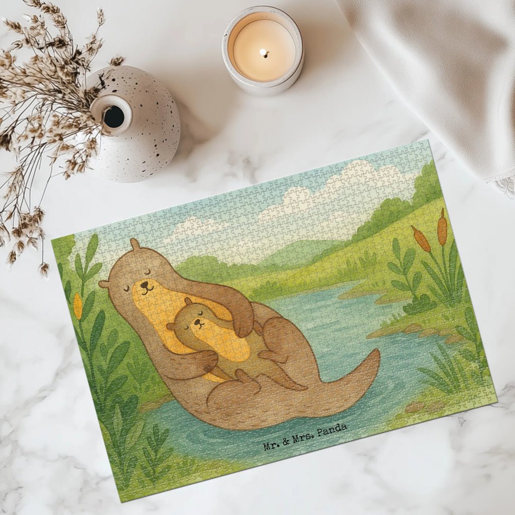 Puzzle Otter Kind Design Puzzle, Otter, Fischotter, Seeotter, Otter Seeotter See Otter