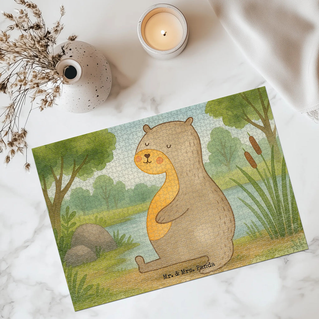 Puzzle Otter Bauch Design Puzzle, Otter, Fischotter, Seeotter, Otter Seeotter See Otter