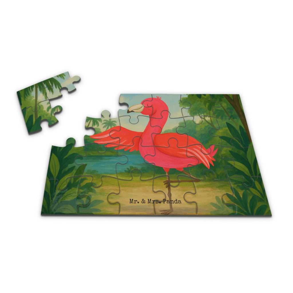 Puzzle Flamingo Yoga Design Puzzle, Flamingo, Vogel, Yoga, Namaste, Achtsamkeit, Yoga-Übung, Entspannung, Ärger, Aufregen, Tiefenentspannung