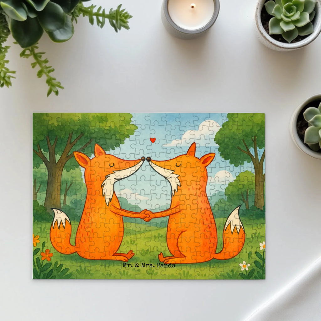 Puzzle Füchse Liebe Design Puzzle, Fuchs, Füchse, Fox, Liebe, Liebespaar, Paar, Partner, Freundin, Freund, Ehe, Verlobte, Ehemann, Ehefrau, Liebesbeweis