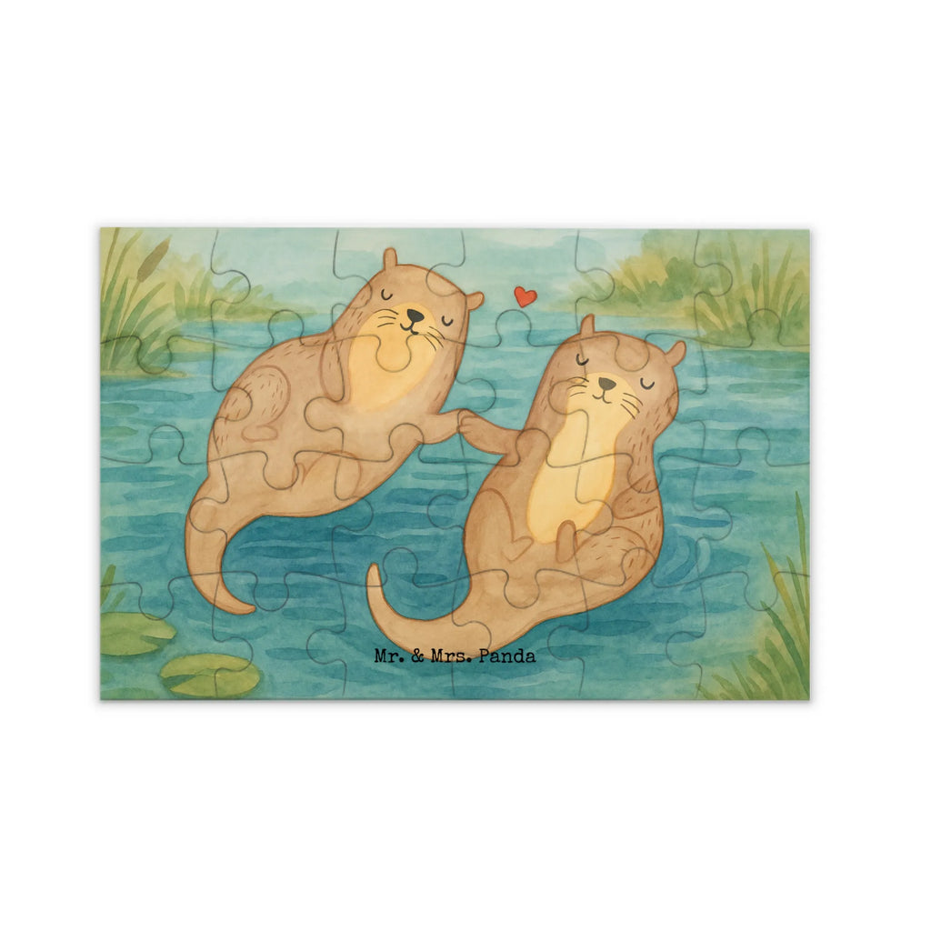 Puzzle Otter Hände halten Design Puzzle, Otter, Fischotter, Seeotter, Otter Seeotter See Otter