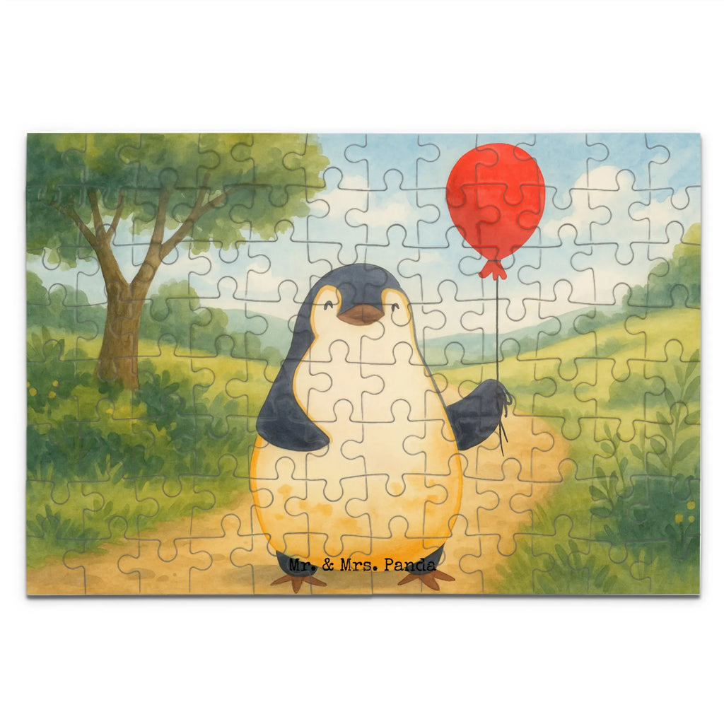 Puzzle Pinguin Luftballon Design Puzzle, Pinguin, Pinguine, Luftballon, Tagträume, Lebenslust, Geschenk Freundin, Geschenkidee, beste Freundin, Motivation, Neustart, neues Leben, Liebe, Glück