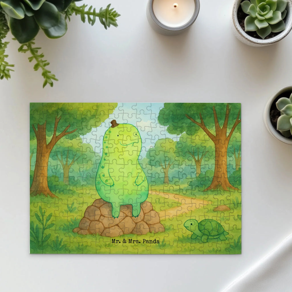 Puzzle Schildkröte Pause Design Puzzle, Schildkröte, Achtsamkeit, Entschleunigen, achtsam