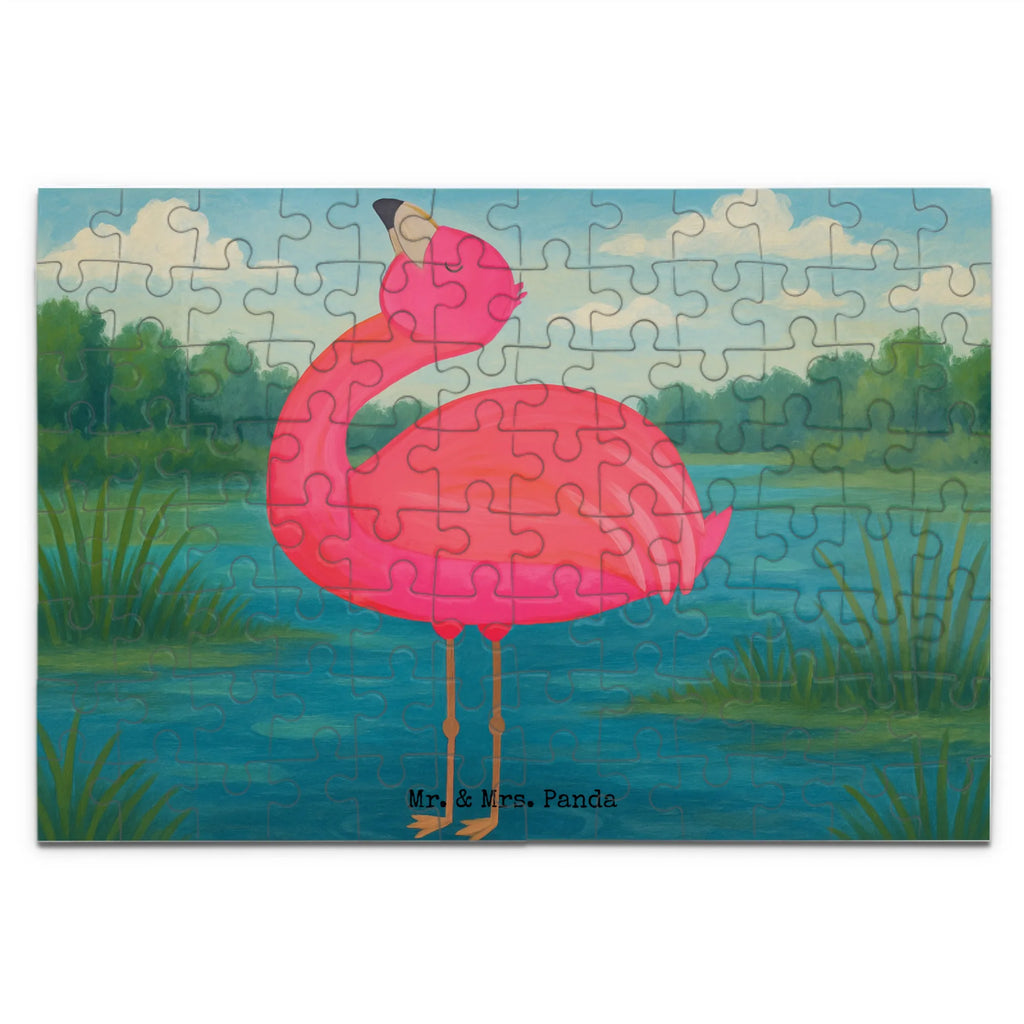 Puzzle Flamingo Stolz Design Puzzle, Flamingo, stolz, Freude, Selbstliebe, Selbstakzeptanz, Freundin, beste Freundin, Tochter, Mama, Schwester