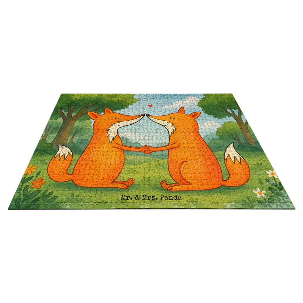 Puzzle Füchse Liebe Design Puzzle, Fuchs, Füchse, Fox, Liebe, Liebespaar, Paar, Partner, Freundin, Freund, Ehe, Verlobte, Ehemann, Ehefrau, Liebesbeweis