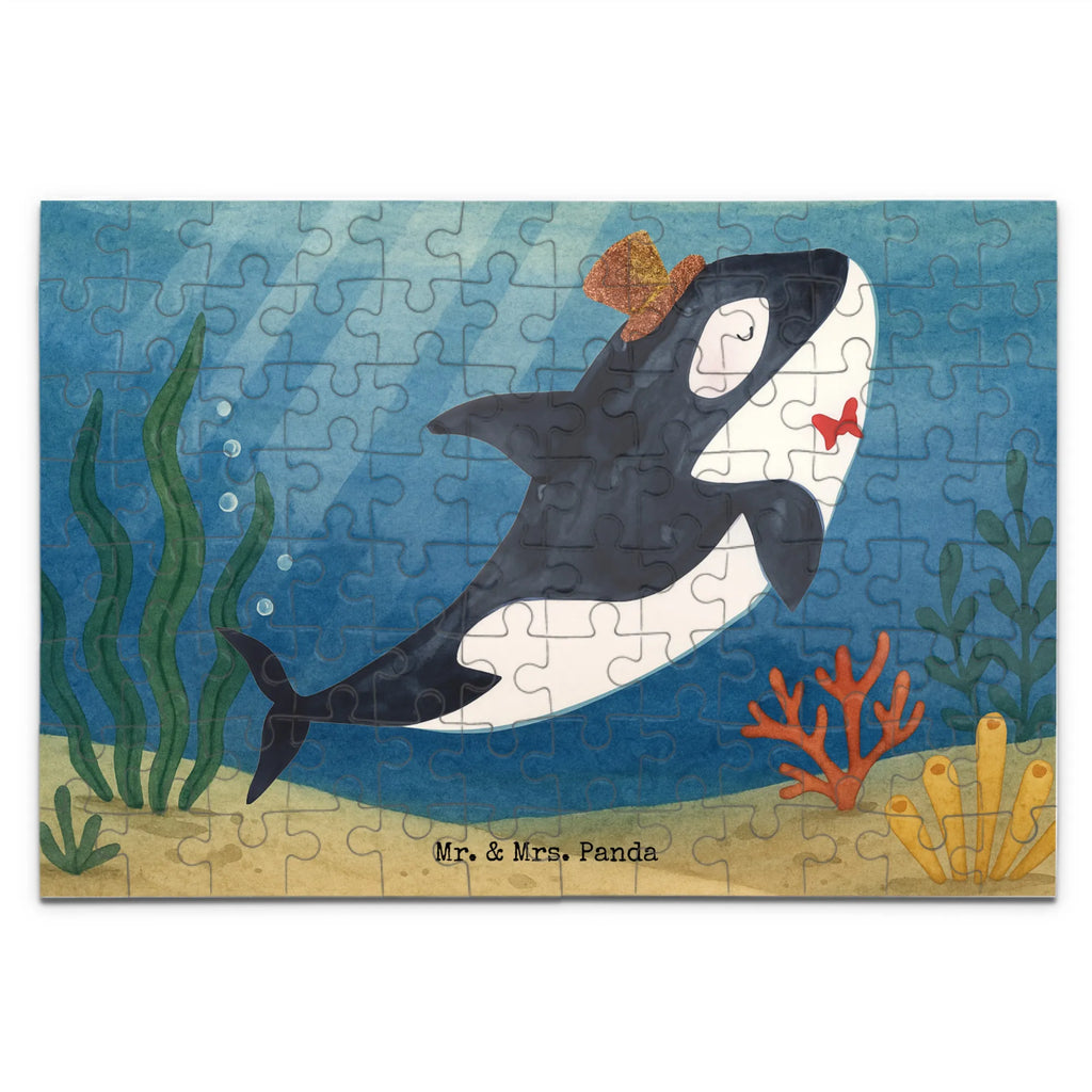 Puzzle Orca Zylinder Design Puzzle, Meerestiere, Meer, Urlaub, Narwal, Glitter, Konfetti, Glitzer, Geburtstag, Feier, Fete, Fest, Glückwunsch, Orca