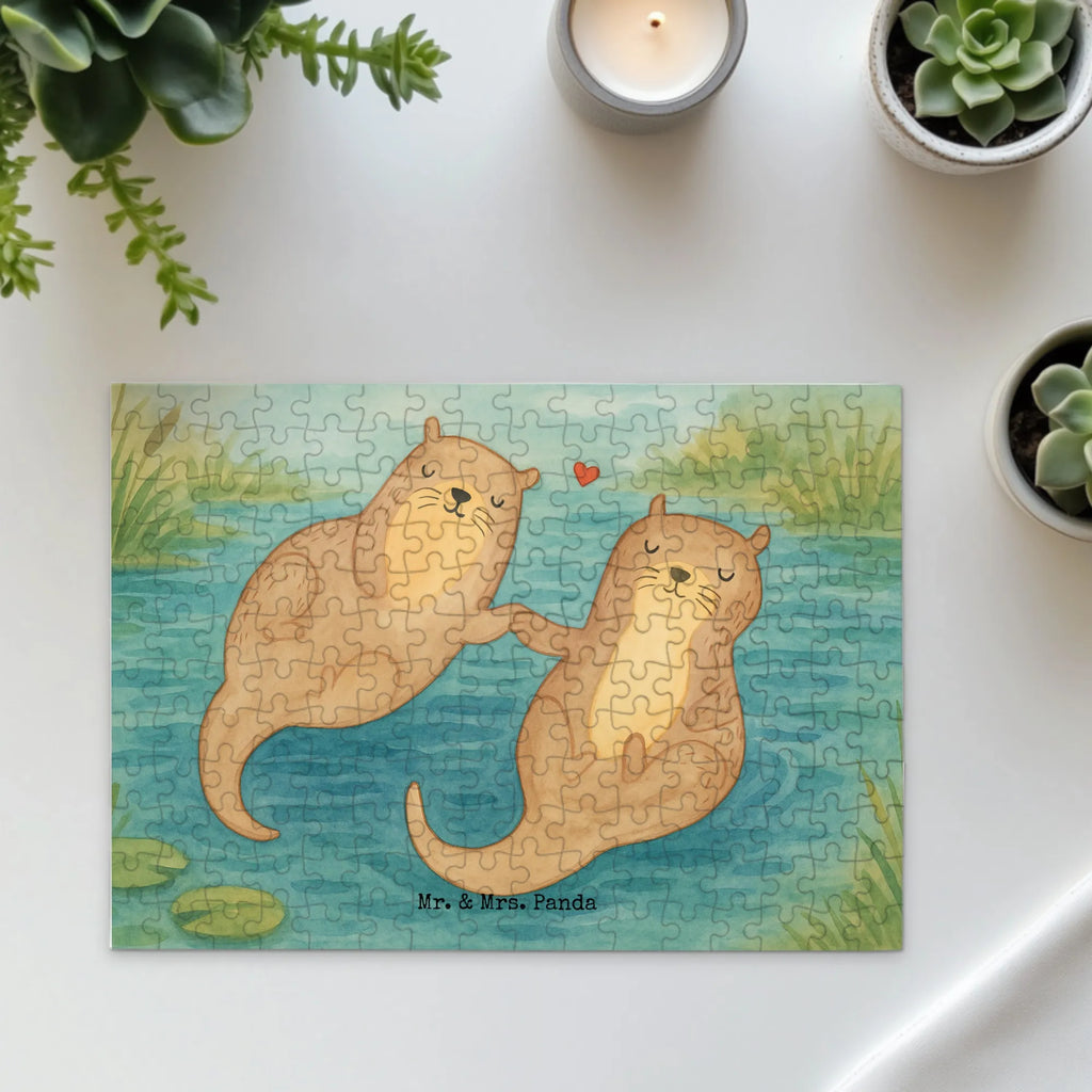 Puzzle Otter Hände halten Design Puzzle, Otter, Fischotter, Seeotter, Otter Seeotter See Otter