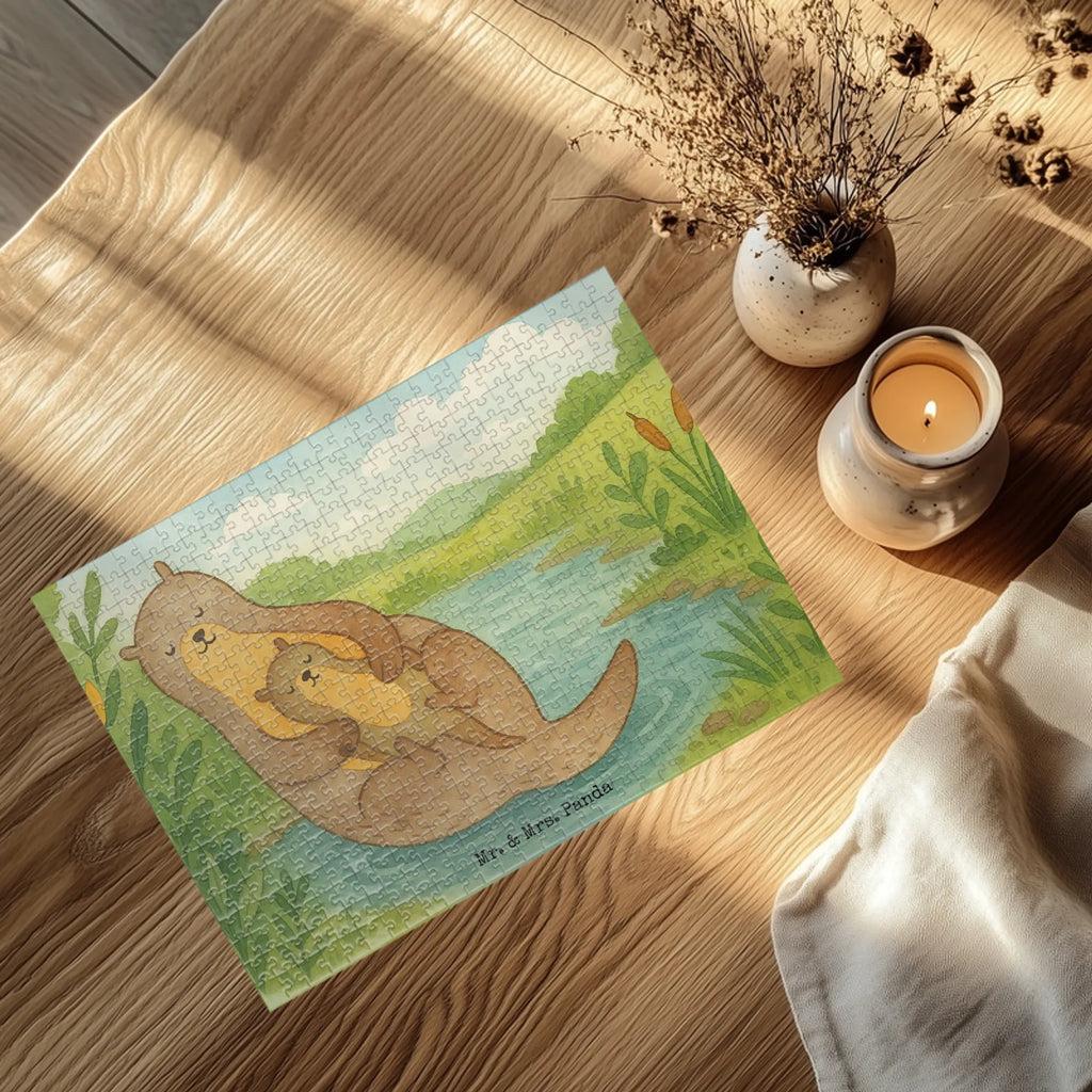 Puzzle Otter Kind Design Puzzle, Otter, Fischotter, Seeotter, Otter Seeotter See Otter