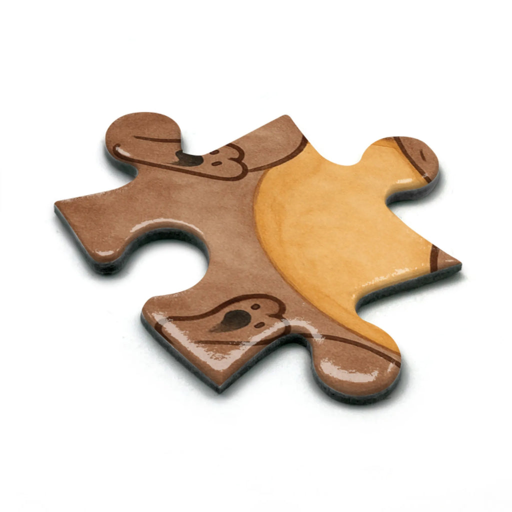 Puzzle Otter Muschel Design Puzzle, Otter, Fischotter, Seeotter, Otterliebe, grübeln, träumen, Motivation, Tagträumen, Büro