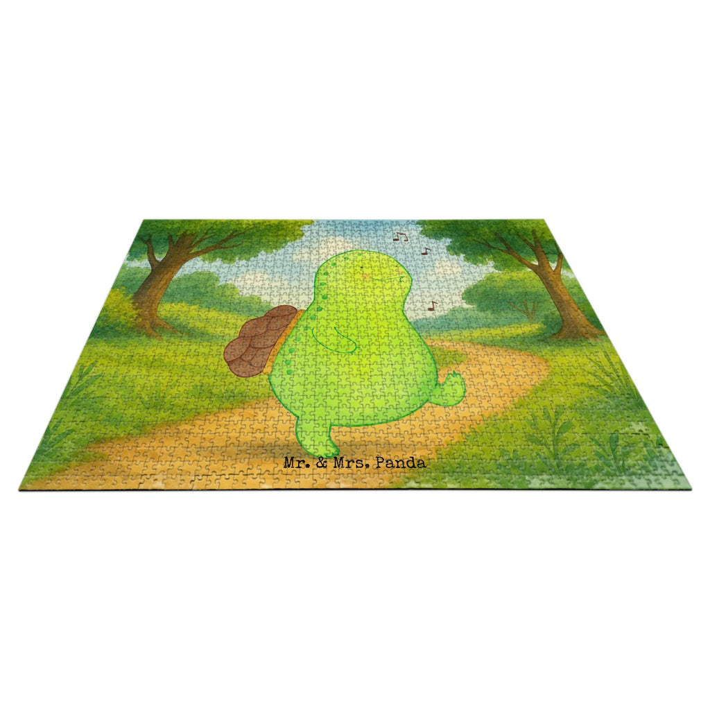 Puzzle Schildkröte Pfeifen Design Puzzle, Schildkröte, Schildi, Schildkröten, fröhlich, Glück, Motivation, Lebensfreude, Depression, Trennung, Neuanfang
