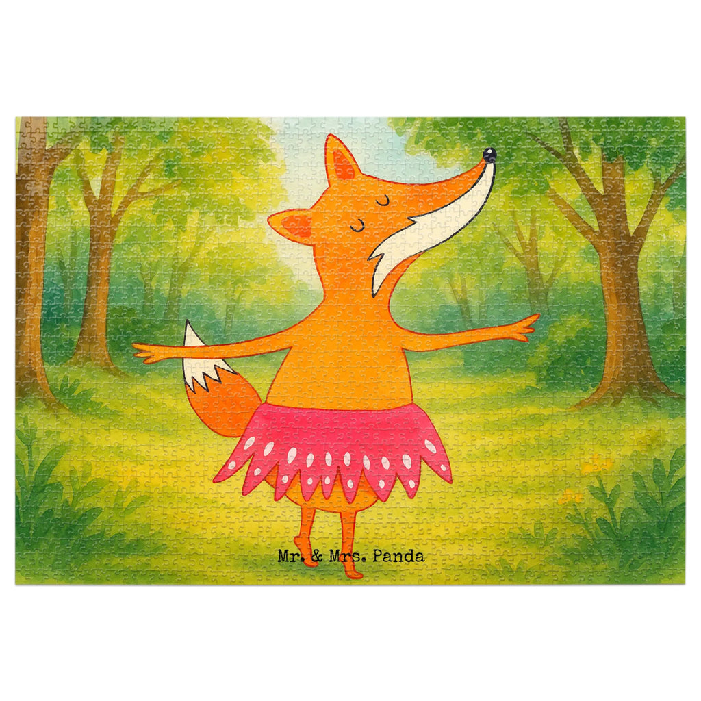 Puzzle Fuchs Ballerina Design Puzzle, Fuchs, Fuchs Spruch, Füchse, Füchsin, Ballerina, Ballett, Tänzerin, Tanzen, Party, Einladung, Geburtstag